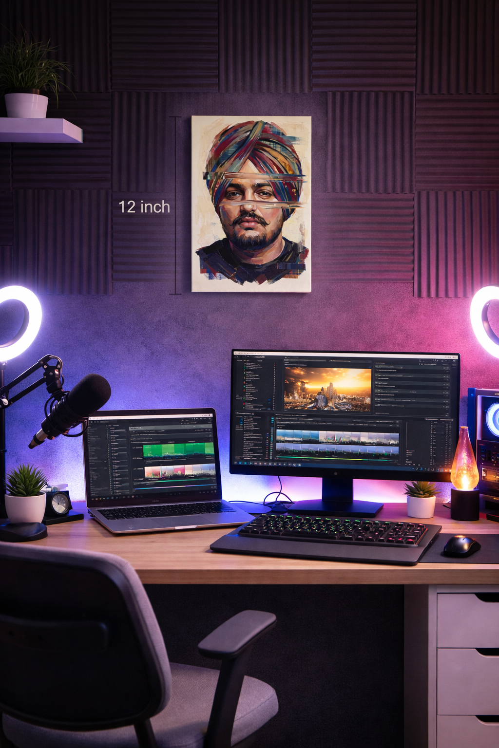 Sidhu Moosewala Painting Canvas