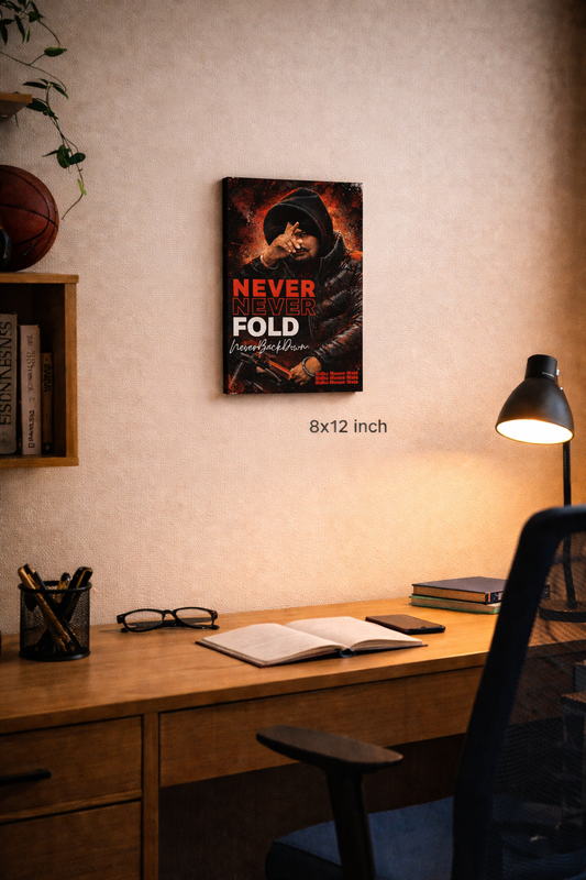 Sidhu Moose Wala NEVER FOLD ART Canvas (8" X 12")