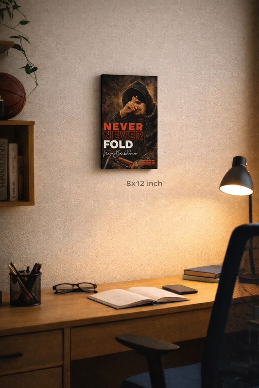 Sidhu Moosewala NEVER FOLD Designed Canvas