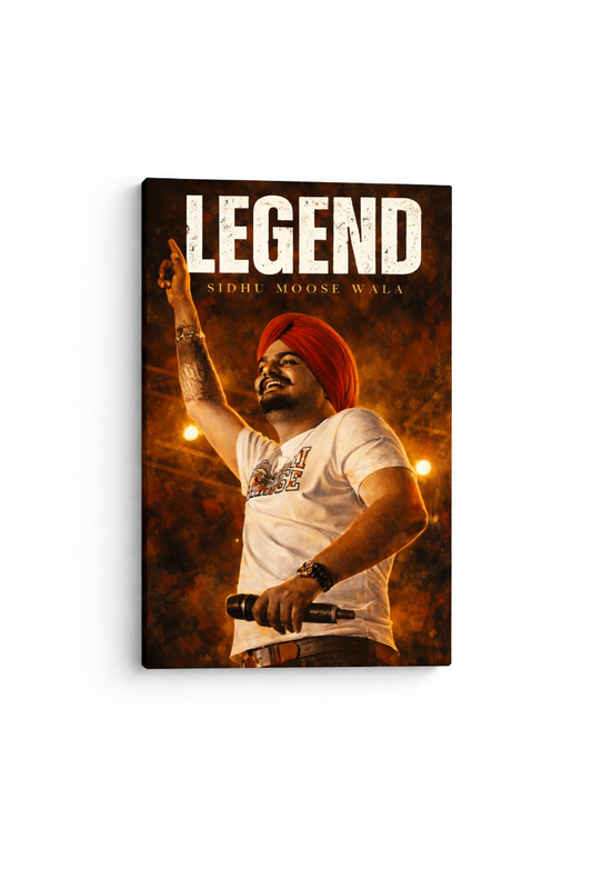 Sidhu Moosewala LEGEND Canvas (8" x 12")